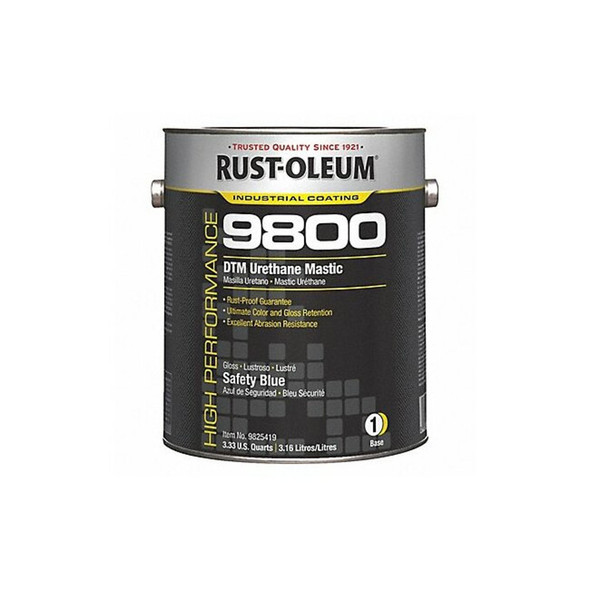Rust-Oleum 9800 Urethane Mastic,Safety Blue,1 gal. 9825419