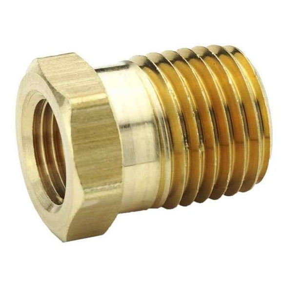 Parker Hex Bushing Brass Bushing, 1/8 in Female NPT X 1/4 in Male NPT 209P-4-2