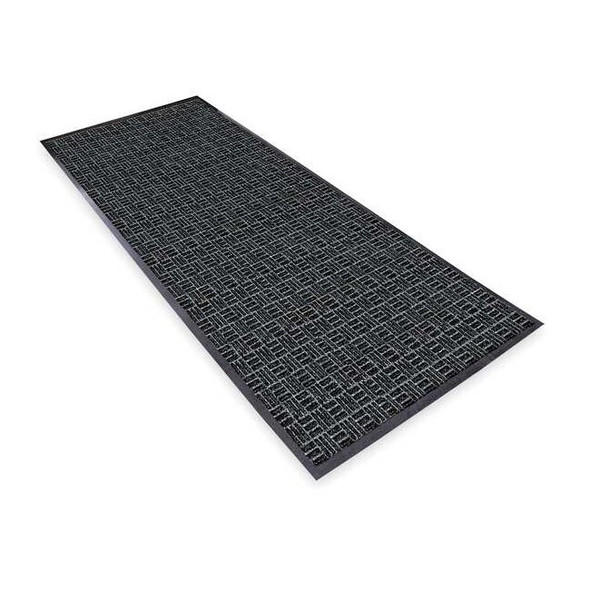 Entrance Mat, Polypropylene, 3/8 in Thick, Charcoal, 4 ft W x 6 ft L