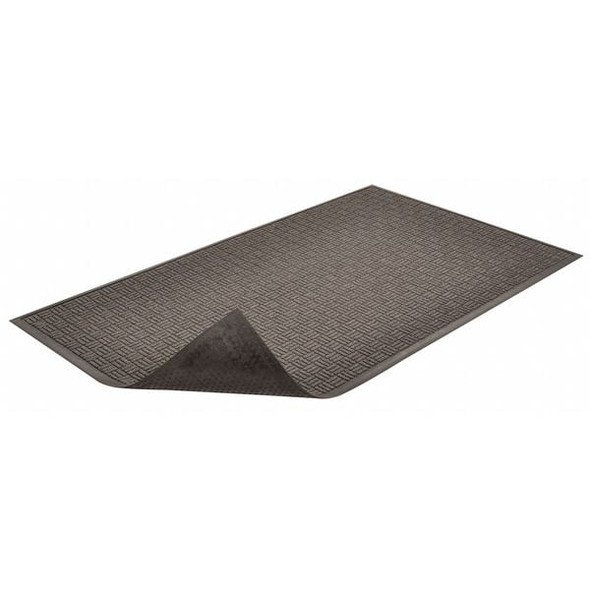 Notrax Entrance Mat, Polypropylene, 3/8 in Thick, Charcoal, 4 ft W x 6 ft L 167S0046CH