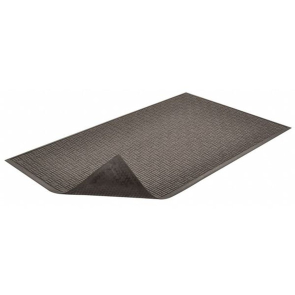 Entrance Mat, Polypropylene, 3-8 in Thick, Charcoal, 4 ft W x 6 ft L  167S0046CH