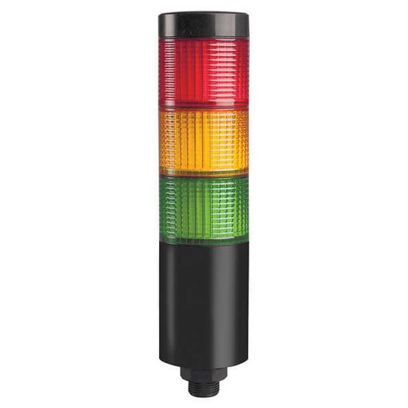 Tower Light Assembly, Red, Yellow, Green, 24V AC/DC, 80 FPM, 56 mm Dia., Direct