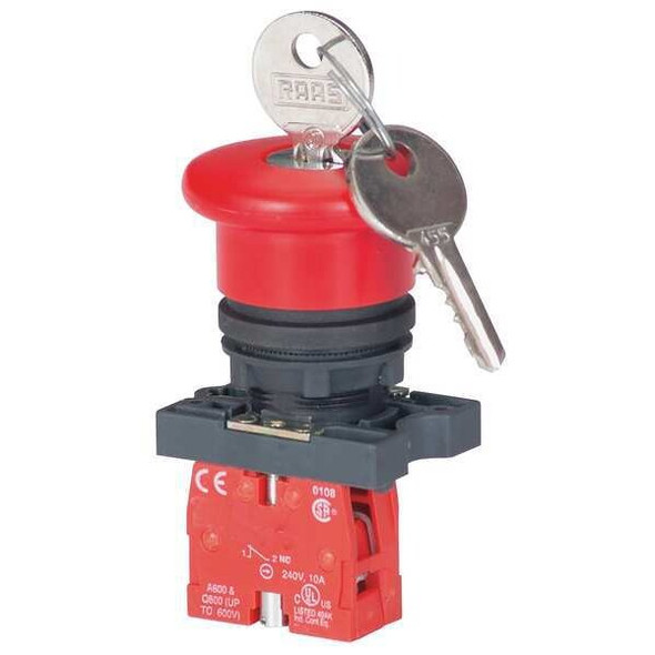 Dayton EmergencyStopPushButton,Red,1NC,22mm 30G256 Dayton EmergencyStopPushButton,Red,1NC,22mm 30G256