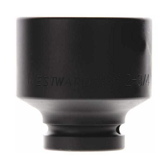 Westward WESTWARD Impact Socket,1In Drive,2-3/4In,6pts, Black Oxide 21WM35