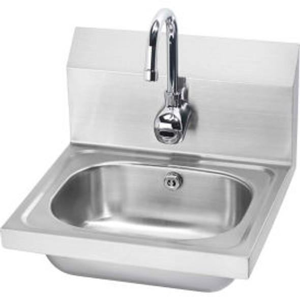 Krowne HS-11 16"" Wide Hand Sink with Electronic Faucet Electronic Sensor