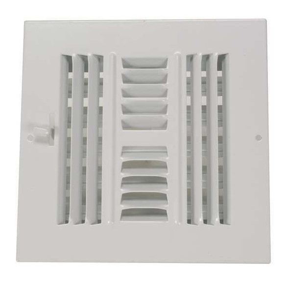 Manufacturer Varies Sidewall/Ceiling Register,4-Way 4MJH1