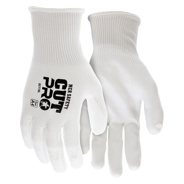 Cut-Resistant Gloves, Cut Level A4 ,Dipped ,Polyurethane ,Smooth ,XS 12 PK
