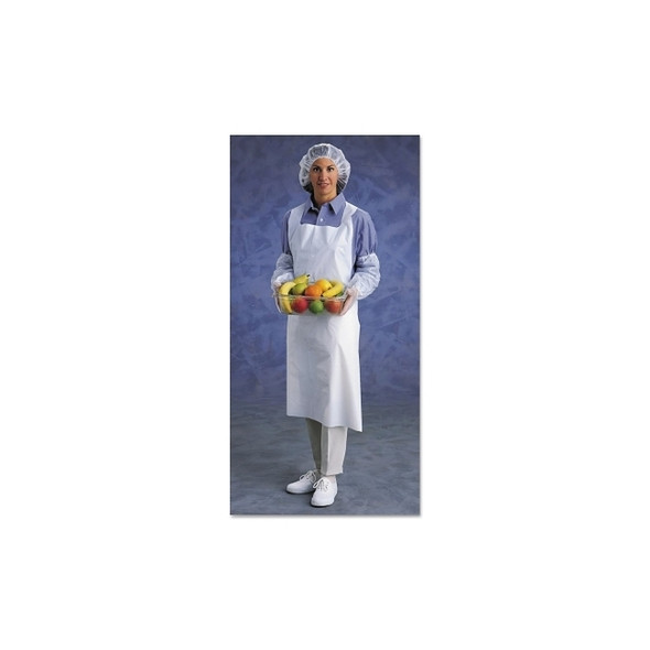 AlphaTec® 54-290 Polyethylene Apron, 28 in x 45 in, White