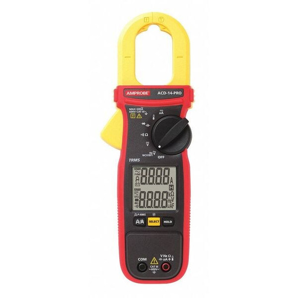 Amprobe Clamp Meter,TRMS,Dual LCD ACD-14-PRO