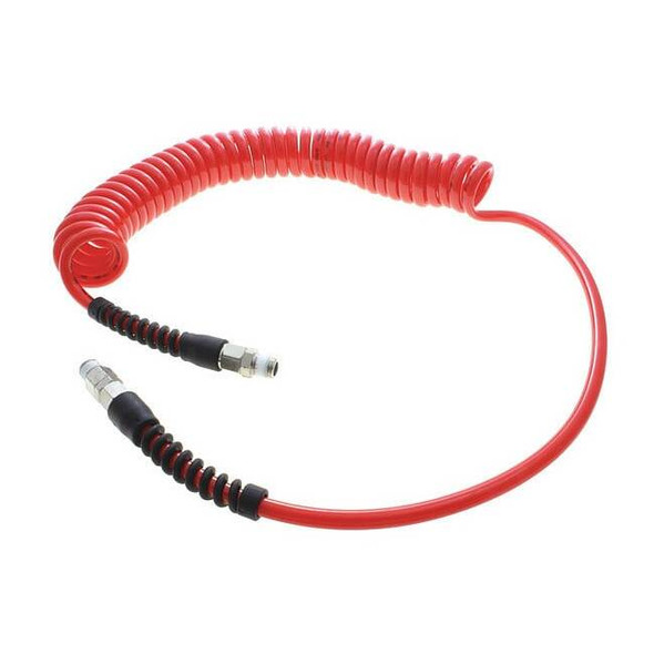 Atp Coiled Air Hose, 1/4" ID x 20 ft., Hose Color: Red TT-14-25-R-RS