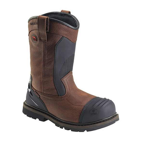 Men's 11 in Composite Toe Wellington Boot, Brown, 10, W, 7896