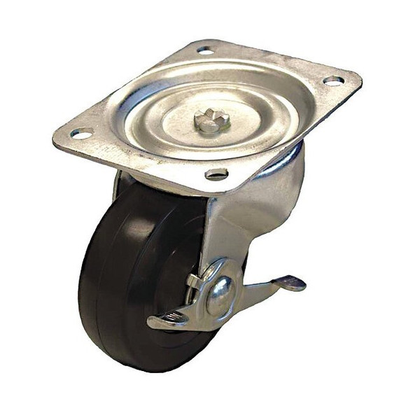 Manufacturer Varies Plate Caster,250 lb. Load Rating,Swivel P2S-R040G-P-SB