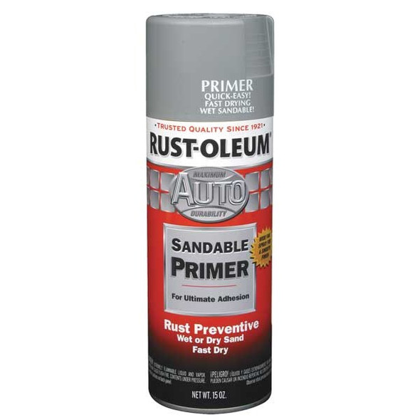 Rust-Oleum Automotive Primer,Light Gray,12 oz. 249331