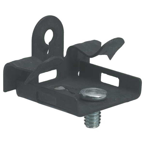 Flange Clip, Suspend Boxes or Fixtures Use, Steel, Zinc Phosphate