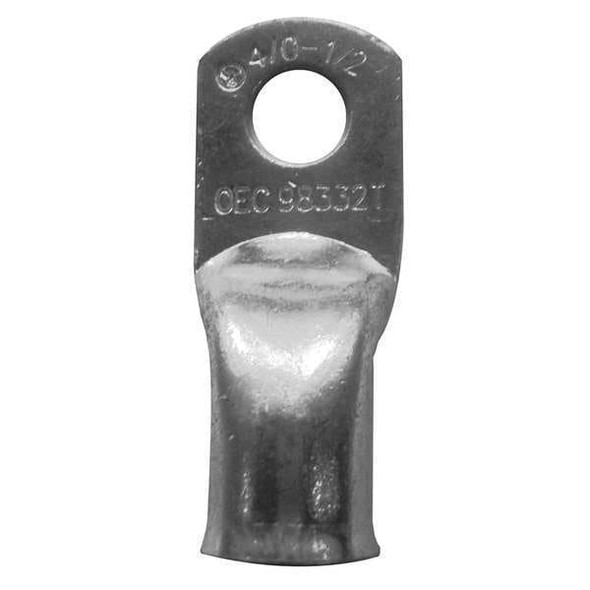 Westward Lug,4 ga,1/2 In,Crimp/Solder,PK25 23YZ73