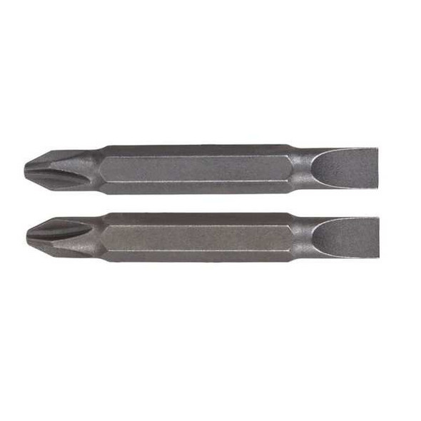 Irwin DblEndedDriverBit,0.25" Hex,L:2",PK2 IWAF22DEPH2SL82