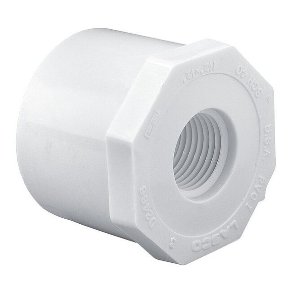 Westlake Pipe & Fittings PVC, Bushing, 1/2 in, 1/4 in NPT 438072