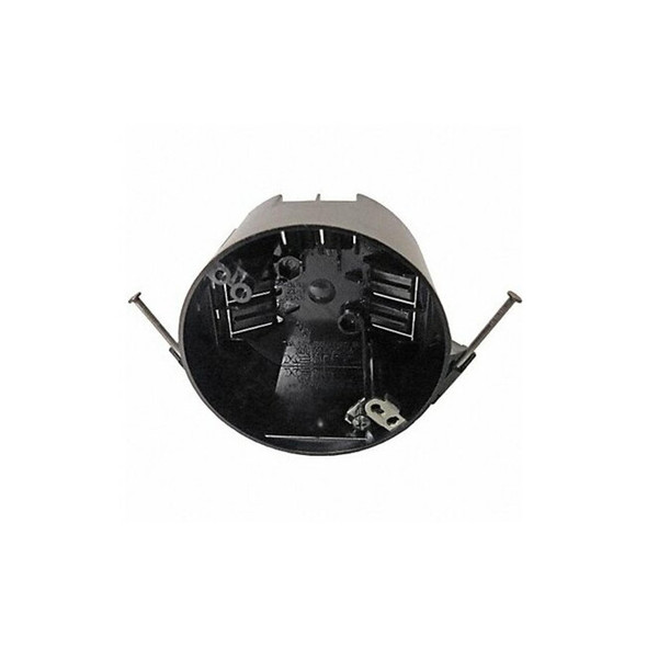 Electrical Box, 20 cu in, Ceiling Box Type, 2 Gangs, Polycarbonate, Round Shape