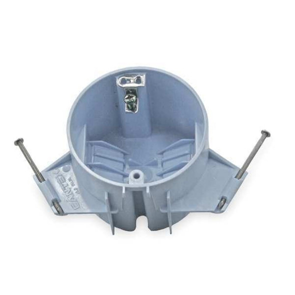 Electrical Box, 20 cu in, Ceiling Box Type, 2 Gangs, Polycarbonate, Round Shape  EZ20CNGR