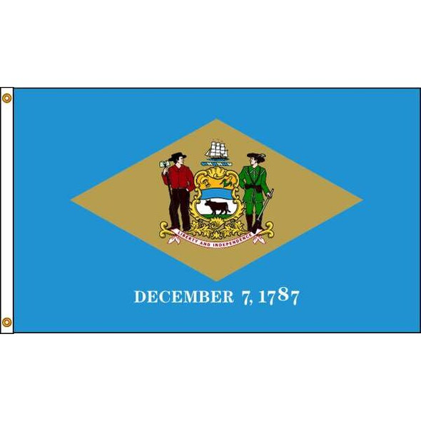 Annin Flagmakers Delaware Flag,5x8 Ft,Nylon 140880