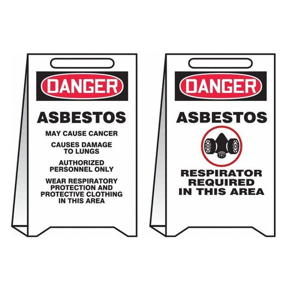 Condor Floor Sign, 20 in H, 12 in W, Plastic, English, 487C81 487C81