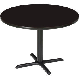Interion 36"" Round Counter Height Restaurant Table Black