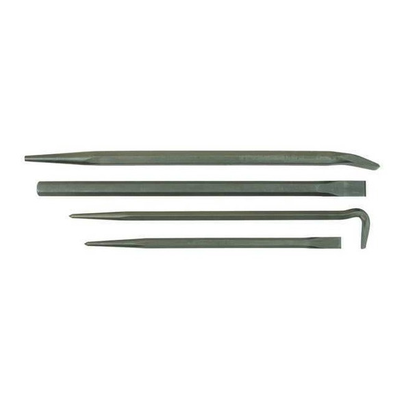 Mayhew Pry Bar Set,Pieces 4,Steel,24-7/8 In. L 76284