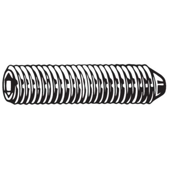 Manufacturer Varies Set Screw,ST,M8 x 1.25mm,Cone,20mm,PK100 M07800.080.0020