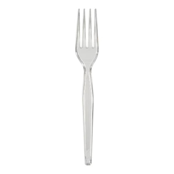Dixie Disposable Fork, Crystal, Heavy Weight, PK1000 FH017
