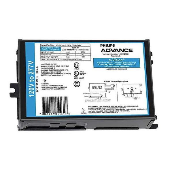 Advance PHILIPS ADVANCE 150 W, 1 Lamp HID Ballast IMH-150-H-BLS