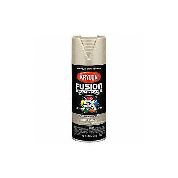 Krylon Rust Preventative Spray Paint, Khaki, Gloss, Solvent, 12 oz K02713007