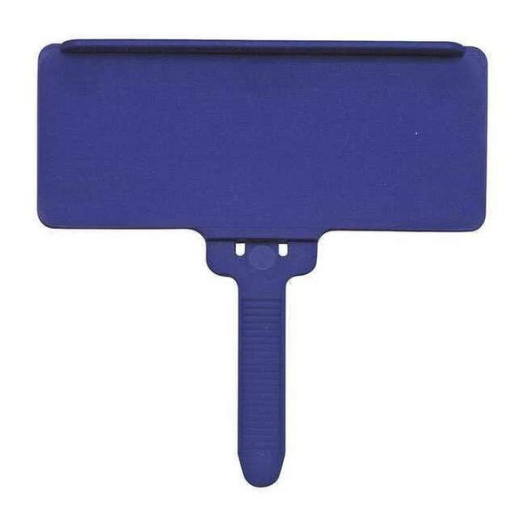 Quantum Storage Systems Blue Plastic Label Tag, 3 in L, 1 3/8 in W PS-LH3BL