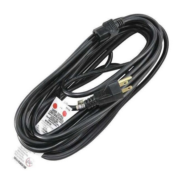 Manufacturer Varies Power Cord, 5-15P, SJT, 25 ft., Blk, 13A, 16/3 5XFN8ID