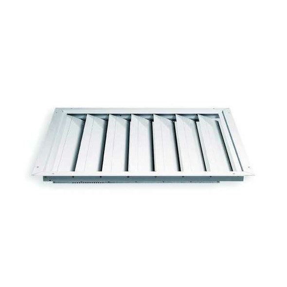 Dayton 30 in 32"H-W Alu Universal Backdraft Dampr, 30 in x 30 in, Aluminum 4C225