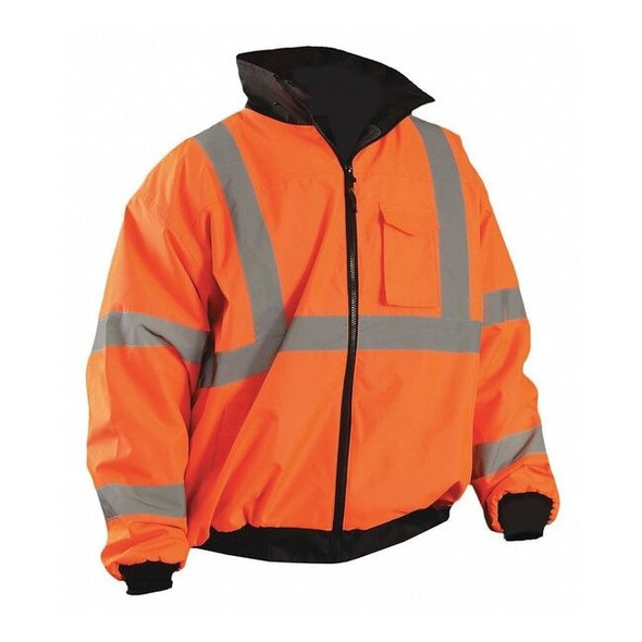 Occunomix Jacket, Polyester, Class 3 R, Orange, M LUX-ETJBJ-OM