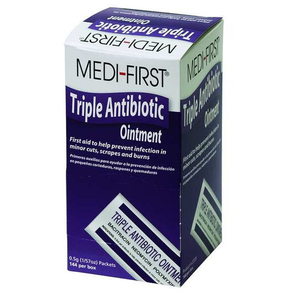 Triple Antibiotic Ointment, Topical, .5 gram Individually Wrapped Packets, PK144