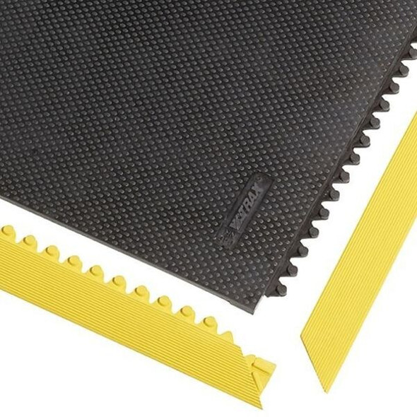 Notrax Male Mat Ramp Border, Rubber, 2 in W x 3 ft L, 1/2 in Thick 041M0003YL