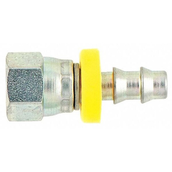 Parker Hydraulic Hose Fitting,Brass,9/16"-18 30682-6-8B