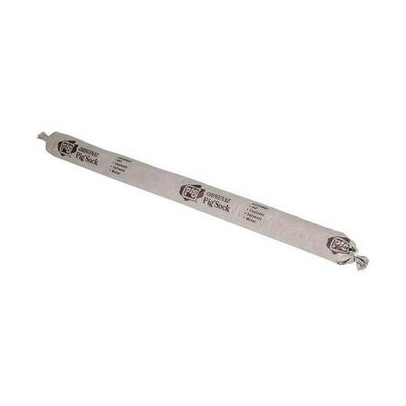 Pig Sorbent Sock, 8 gal, 2 in x 10 ft, Universal, Gray PIG219