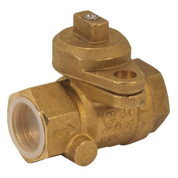 Jomar Valve 1" FNPT Brass Gas Ball Valve Inline 240-005B