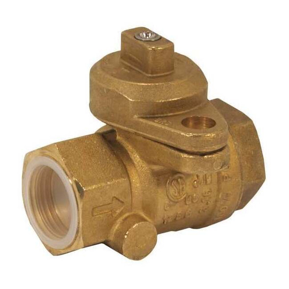 Jomar Valve 1" FNPT Brass Gas Ball Valve Inline 240-005B