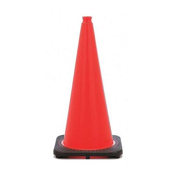 Traffic Cone, PVC, Non-Reflective, 28 in Height, 7 lb, Orange