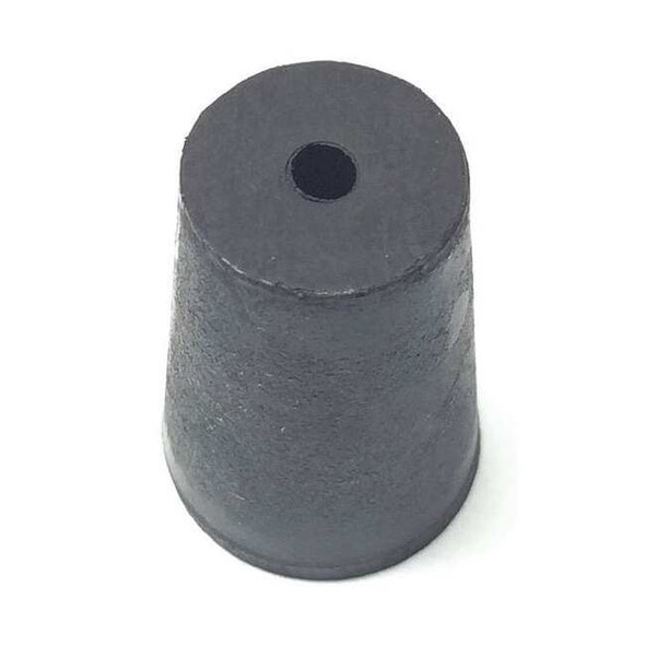 Manufacturer Varies Stopper, 25mm, Rubber, Black,PK40 0-1H