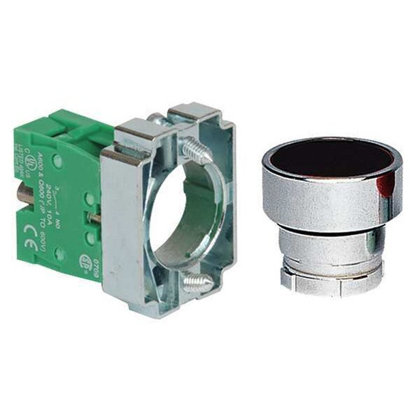 Dayton Push Button Operator, 22 mm, 1NO, Black 30G227