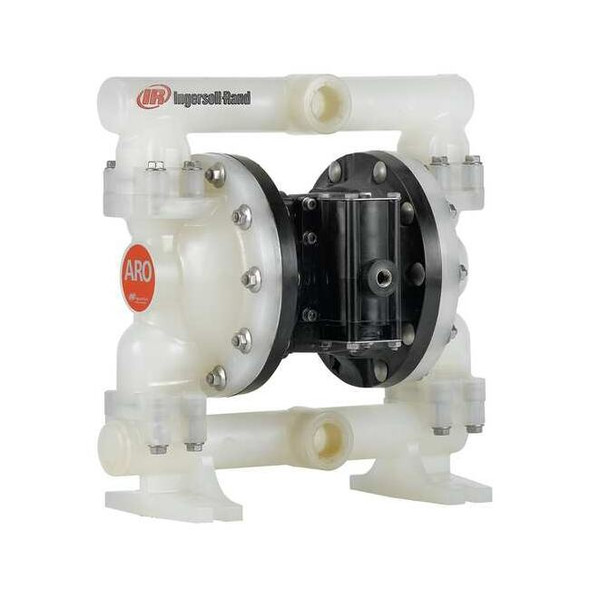 Double Diaphragm Pump, Polypropylene, Air Operated, Santoprene, 53 GPM