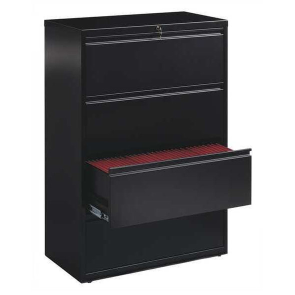 Hirsh Lateral File Cabinet,Black 17454 Hirsh Lateral File Cabinet,Black 17454