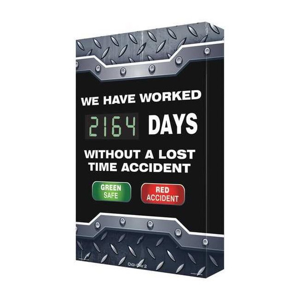 Accuform Electronic Scoreboard, 28 in H x, 20 in W, Aluminum SCK104