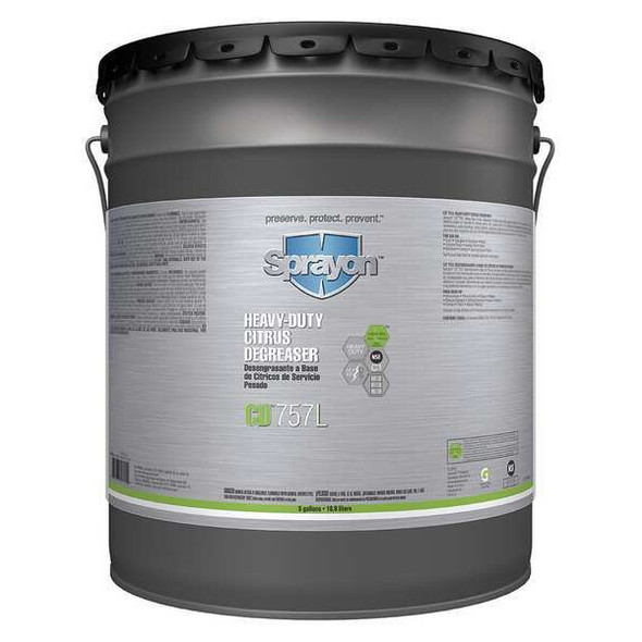 Sprayon Degreaser, 5 Gal Pail, Liquid, Colorless S75705000