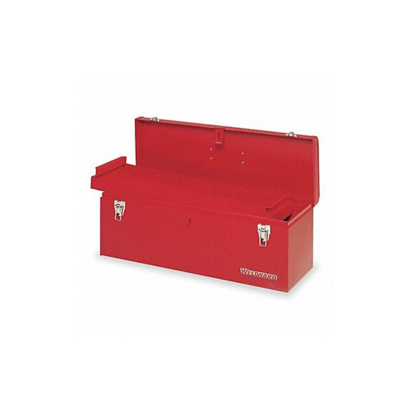 Westward WESTWARD Tool Box, Steel, Red, 24 in W x 8 in D x 9 in H 10J162