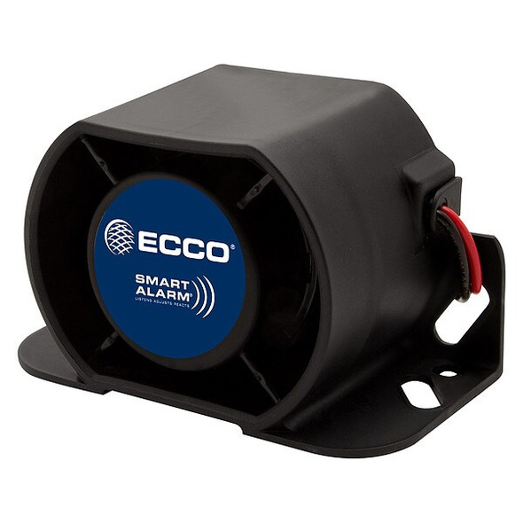 Ecco Back Up Alarm,Drawn 0.7A,3-7/64" H,Black EA9724